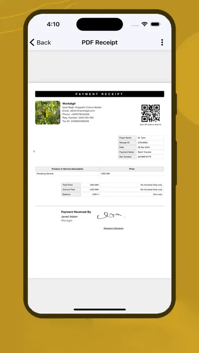 Receipt Maker:Sign Send, Print स्क्रीनशॉट