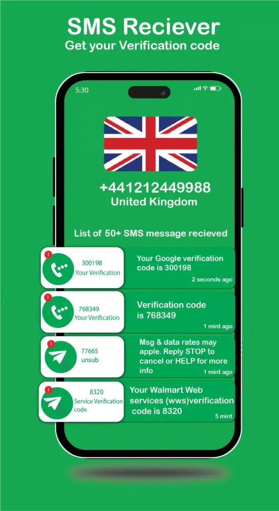 Temporary Phone Number स्क्रीनशॉट