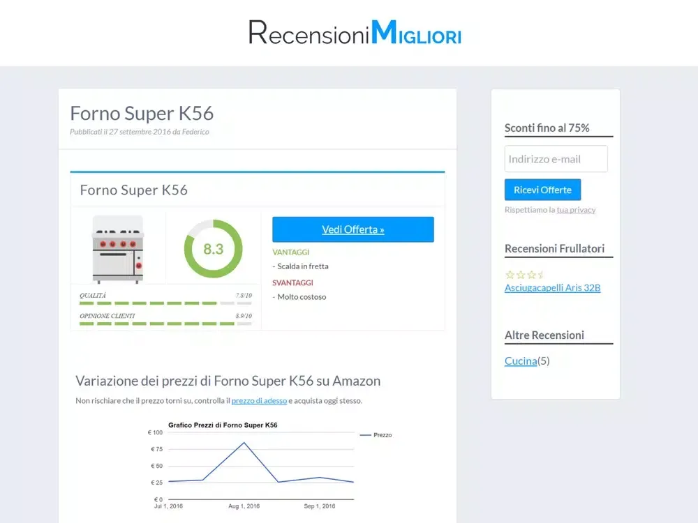 Screenshot di Recensioni Migliori - Trova Offerte e Prezzi iPad 