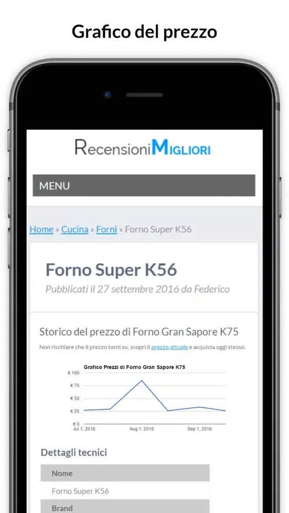 Screenshot di Recensioni Migliori - Trova Offerte e Prezzi