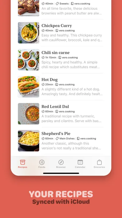 Mela - Recipe Manager Ekran Görüntüleri