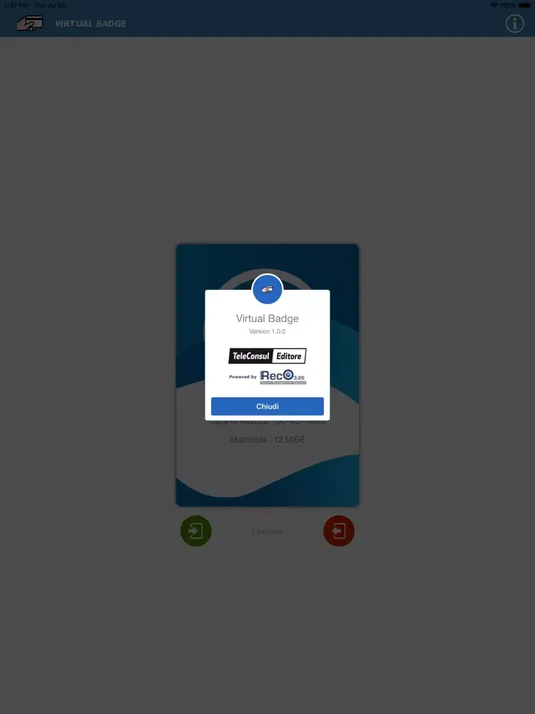 Virtual Badge iPad  Ekran Görüntüleri