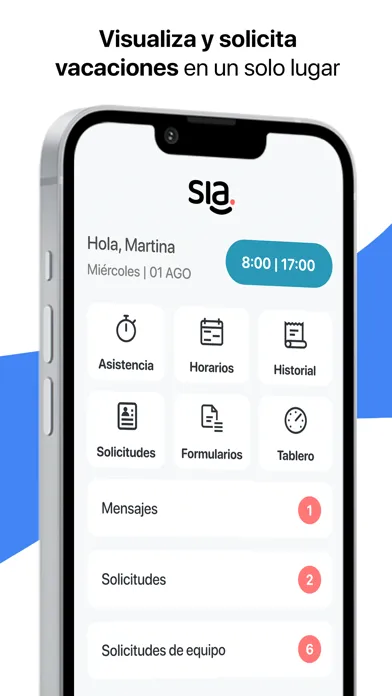 Tangkapan layar SIA App