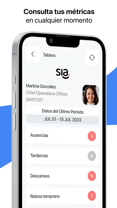Tangkapan layar SIA App