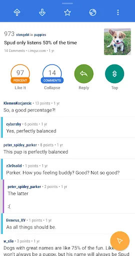 Capturas de pantalla de Relay for reddit