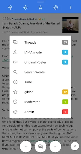 Capturas de pantalla de Relay for reddit