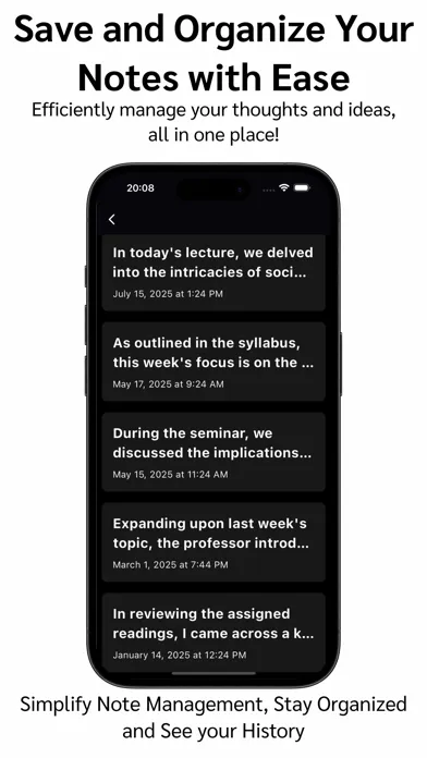 Speech Notes: AI Voice Notes Ekran Görüntüleri