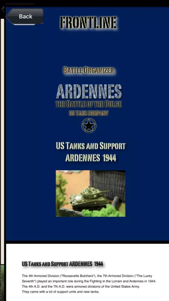 Captures d'écran de US Tanks 1944 Ardennes