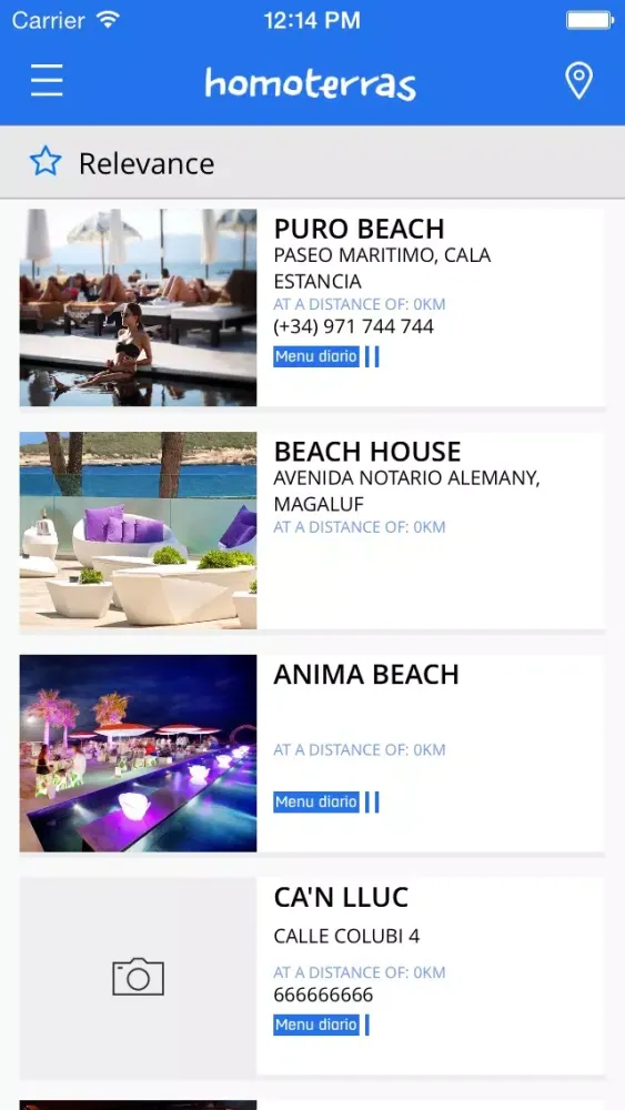 Homoterras – Find your favorite terrace Screenshots