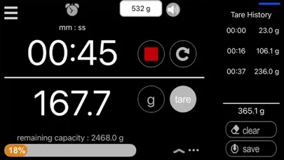 Tangkapan layar Coffee Scale With Timer