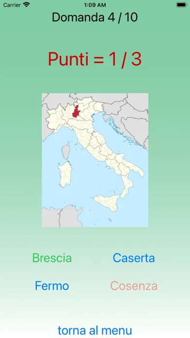 Regioni e provincie d'Italia स्क्रीनशॉट