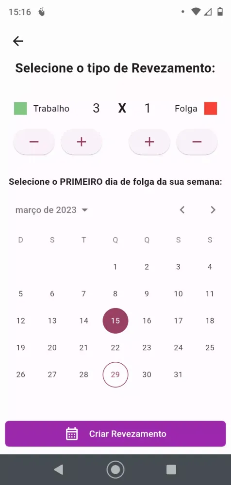 Ảnh chụp màn hình của Create Work Shift Schedule