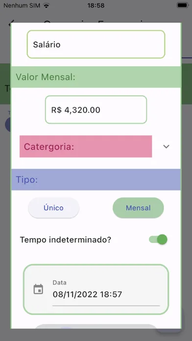 Zrzuty ekranu Controle de Gastos e Economia