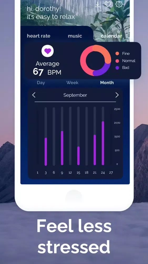 Capturas de tela do Pulse Rate. Relax for you.