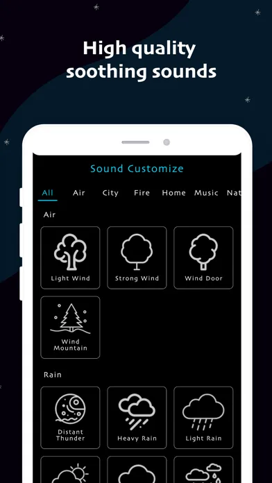 Sleep Sounds - relaxing sounds Screenshots