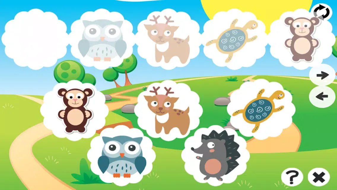 Tangkapan layar Animals Memorize! Learning and concentration game for children with pets