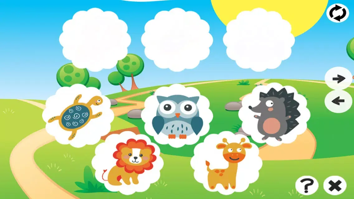 Tangkapan layar Animals Memorize! Learning and concentration game for children with pets