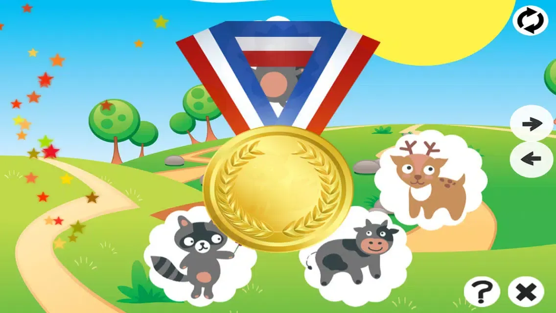 Tangkapan layar Animals Memorize! Learning and concentration game for children with pets