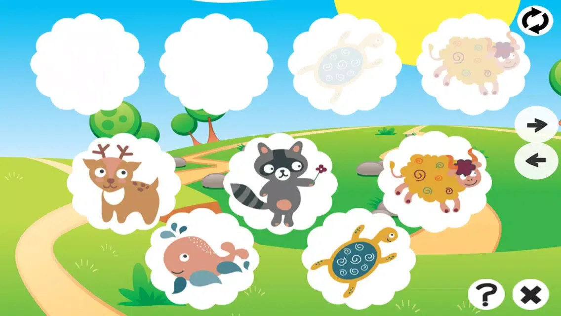 Tangkapan layar Animals Memorize! Learning and concentration game for children with pets