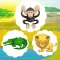 Animal Memorize! Learning game for children with safari animals