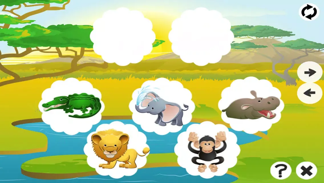 Animal Memorize! Learning game for children with safari animals स्क्रीनशॉट