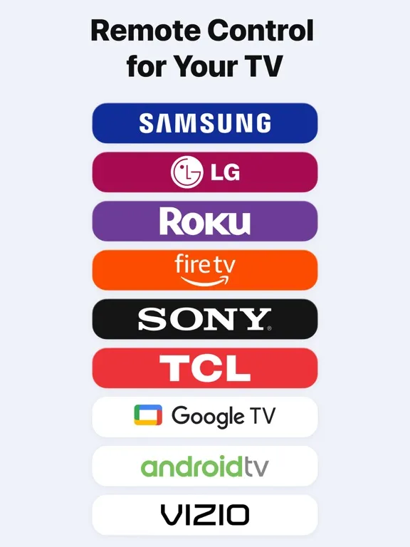 TV Remote Control Universal · iPad  Screenshots