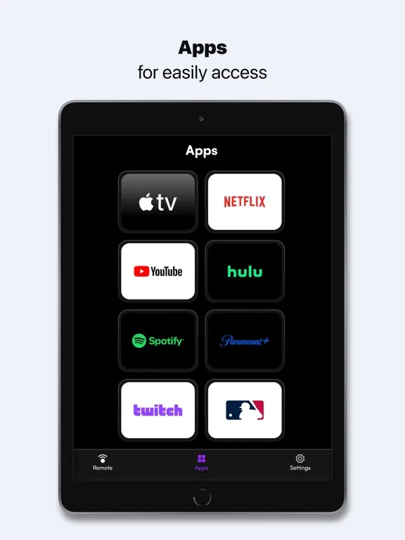 TV Remote Control Universal · iPad  Screenshots