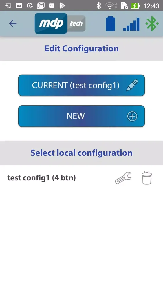 Tangkapan skrin MDPtech Remote Control - Functions