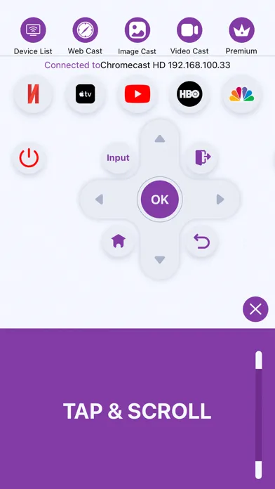 Tangkapan skrin Airpin: Air web video caster +