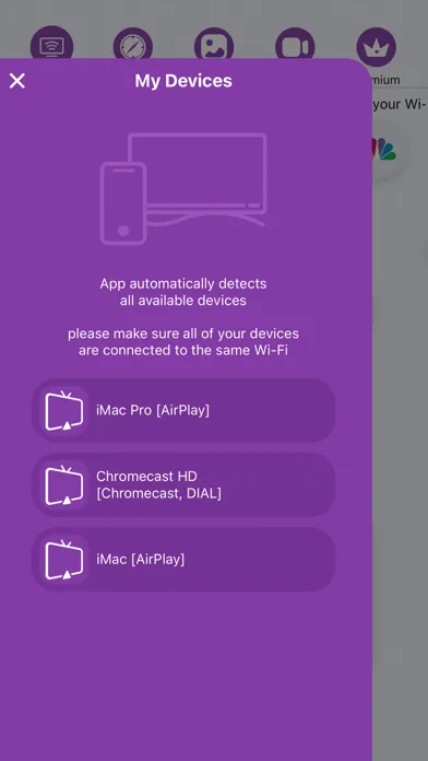 Tangkapan skrin Airpin: Air web video caster +