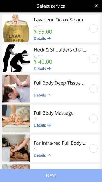 Zrzuty ekranu Lava Steam Spa