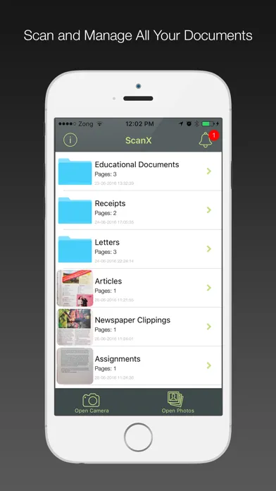 Tangkapan skrin ScanX - PDF Document Scanner With OCR
