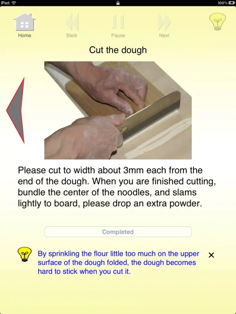 Cooking Navigation of Handmade Udon Free iPad  Screenshots