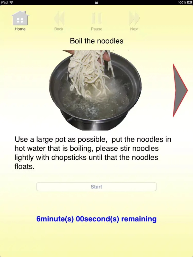 Cooking Navigation of Handmade Udon Free iPad  Screenshots