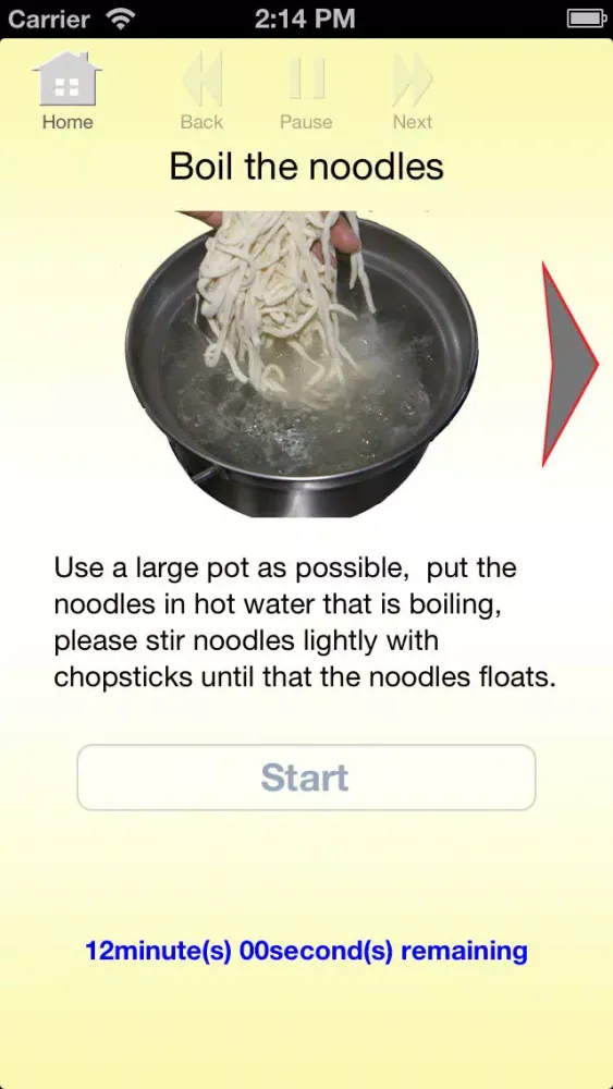 Cooking Navigation of Handmade Udon Free Screenshots