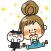 Girl&Cat Sticker
