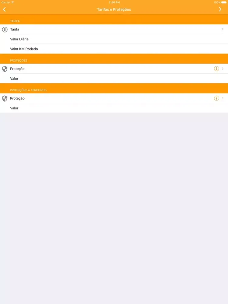Yes Aluguel de Carros iPad 应用截图