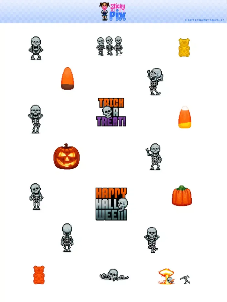 Skellington Animated Stickers iPad  スクリーンショット
