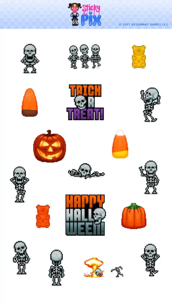 Skellington Animated Stickers スクリーンショット