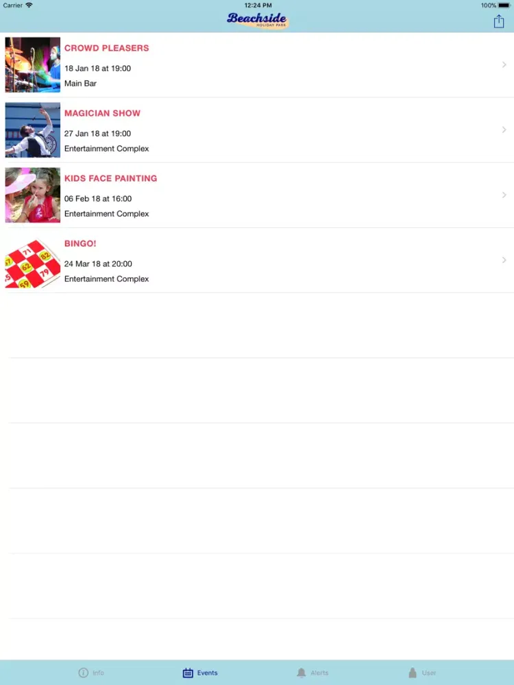 OnPark iPad  Screenshots