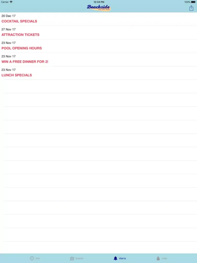 OnPark iPad  Screenshots