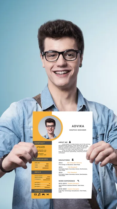 Tangkapan skrin Resume maker - resume tool