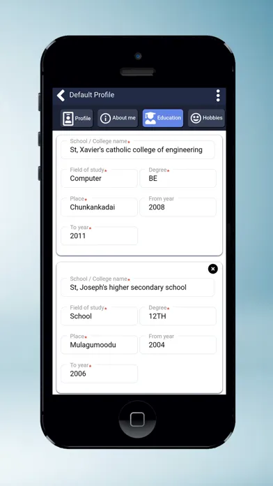 Tangkapan skrin Resume maker - resume tool