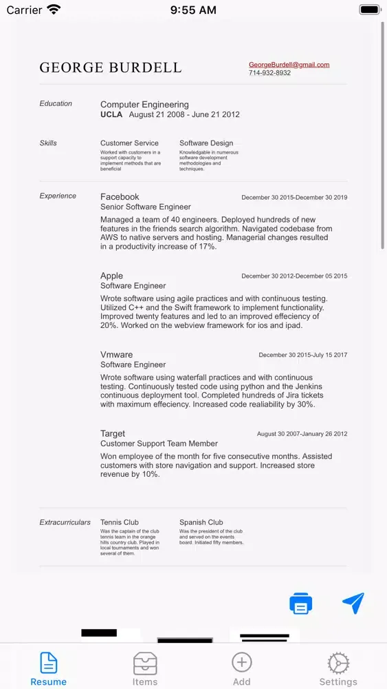 ภาพหน้าจอของ Resume Writer(Pro)