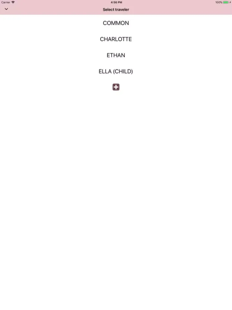 Ảnh chụp màn hình của Packinglist for you iPad 