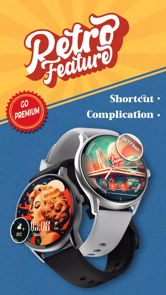 Retro Style Watch Faces Screenshots
