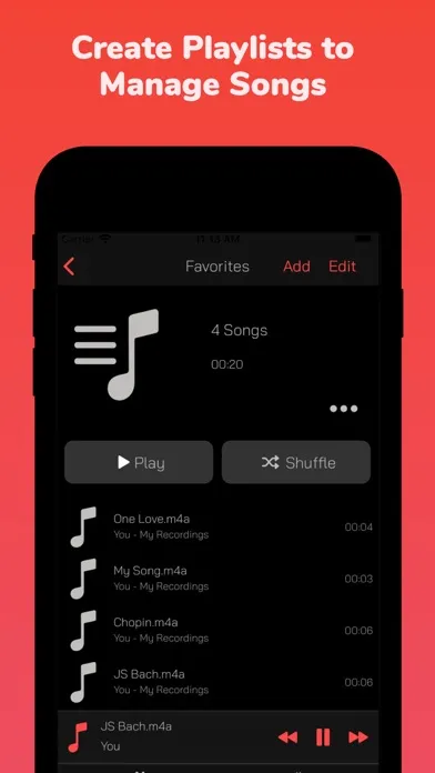 Reverse Song Player Screenshots
