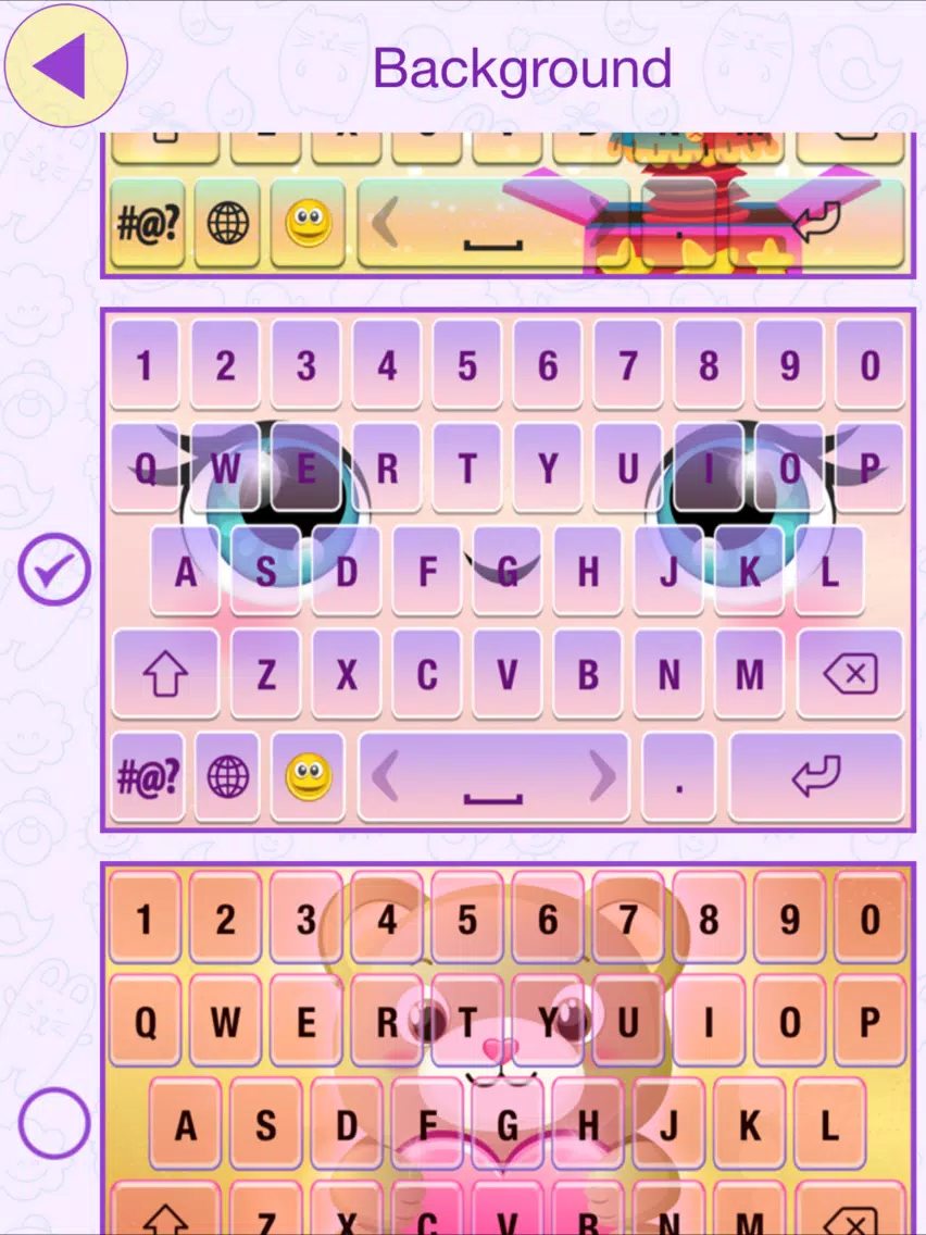 Cute Cartoon Keyboard Themes iPad  Screenshots