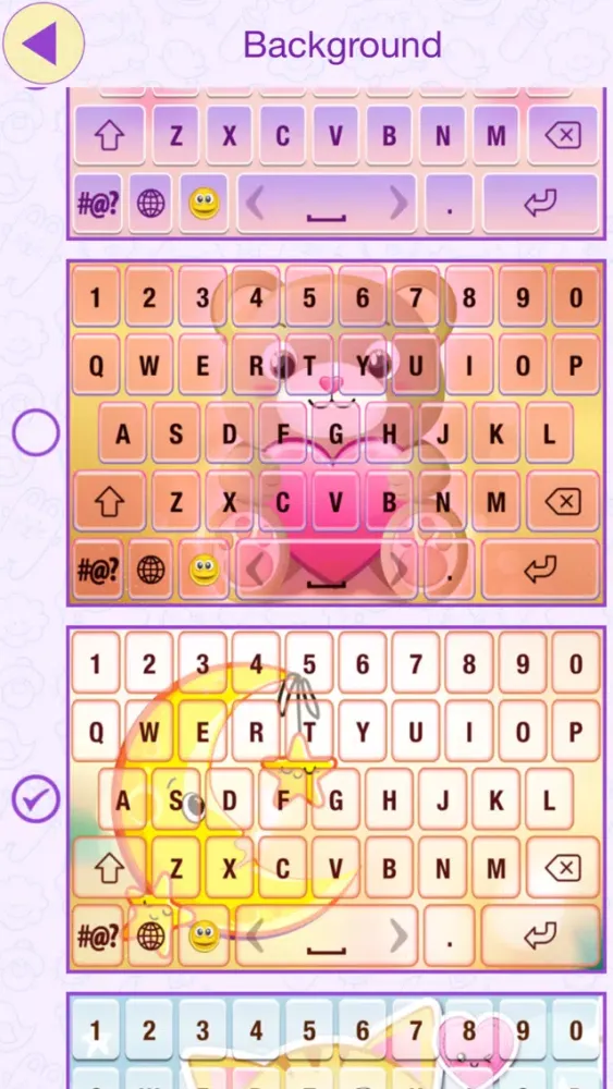 Скриншоты Cute Cartoon Keyboard Themes