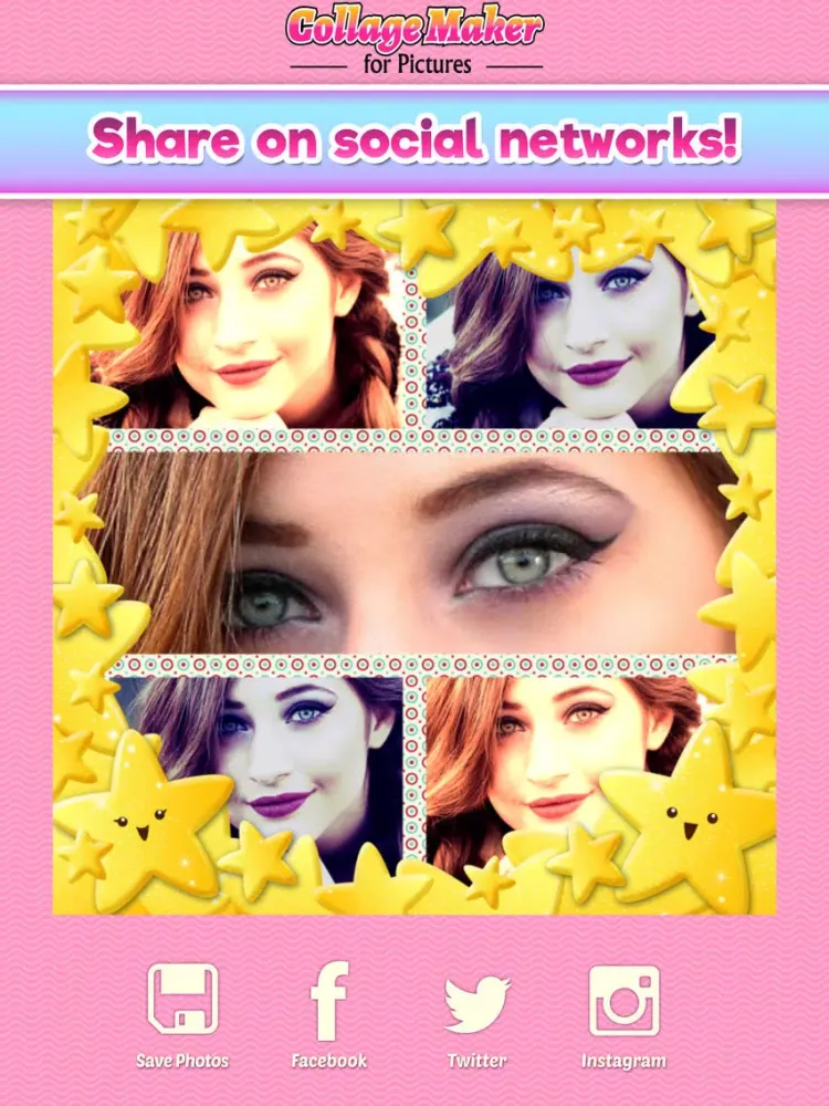 Collage Maker for Pictures with Artistic Artwork Photo Framing & Filters Galore iPad  Screenshots